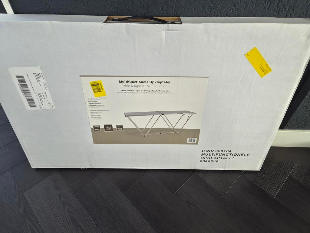 Multifunctionele Opklaptafel - Nieuw in doos, Overige materialen, Nieuw, 150 tot 200 cm, Praktisch, Functioneel