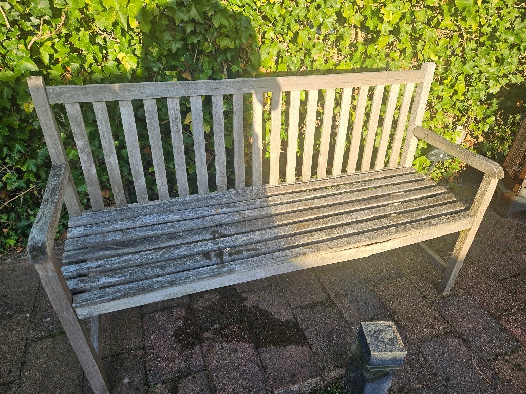 Hoiten tuinbank, Tuin en Terras, Tuinbanken, Ophalen, Gebruikt, Hout