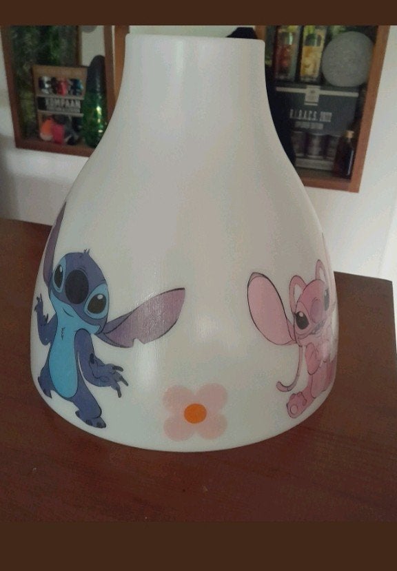 Handgemaakte Lilo and Stitch Klok of Lamp, Huis en Inrichting, Lampen | Overige, Ophalen of Verzenden, Nieuw
