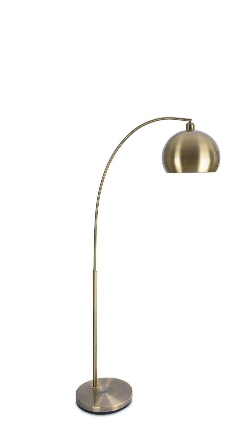 Moderne Booglamp Goudkleurig - Relaxdays, Ophalen, Nieuw, E27 (groot), Metaal