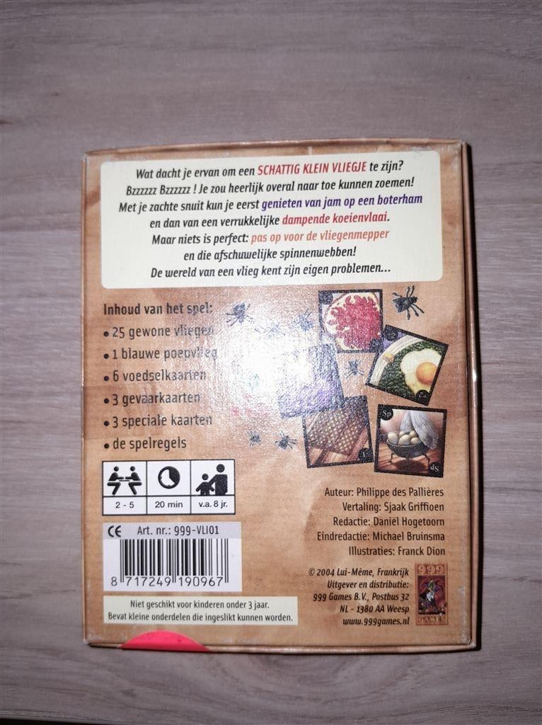 vliegen vangen - 999 games - s4870, Verzenden, Zo goed als nieuw