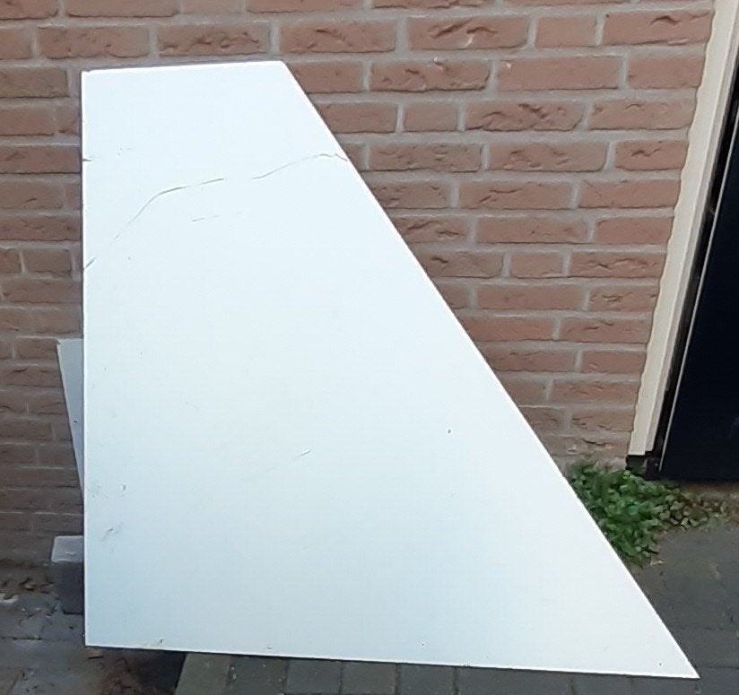 trespa of HPL plaat WIT, Ophalen, HPL
