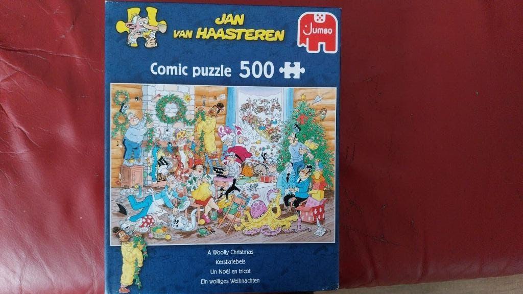 Jan van Haasteren kerstkriebels 500 stukjes compleet, Hobby en Vrije tijd, Ophalen, 500 t/m 1500 stukjes, Zo goed als nieuw, Legpuzzel