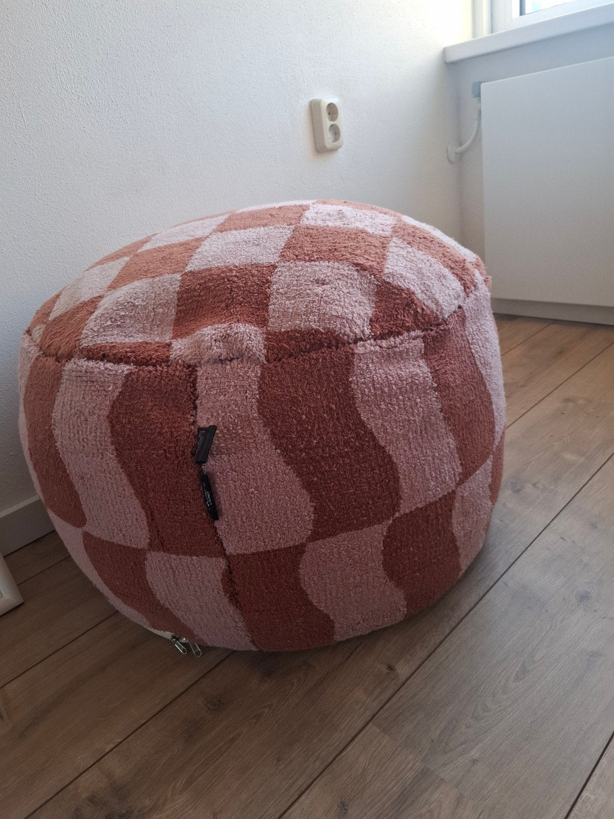 NOUS living poef Swirl, Ophalen, Gebruikt, Modern, Speels, Stof