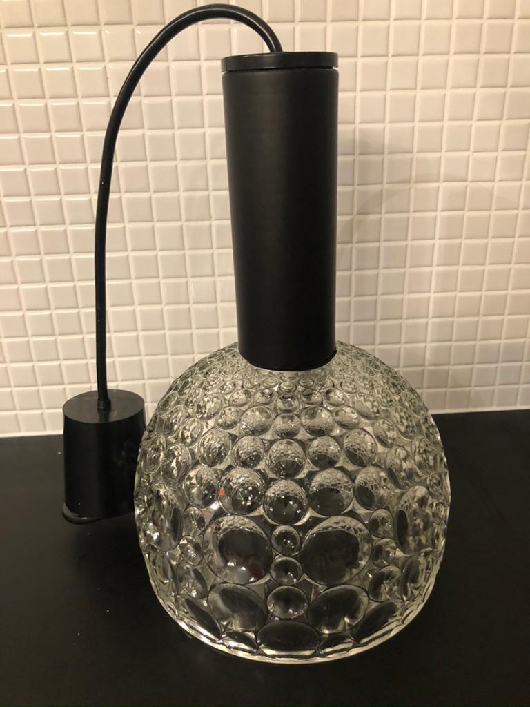 Peil & Putzler jaren ' 70 Kristallen Space Age hanglamp, Huis en Inrichting, Ophalen of Verzenden, Zo goed als nieuw, Glas, Minder dan 50 cm