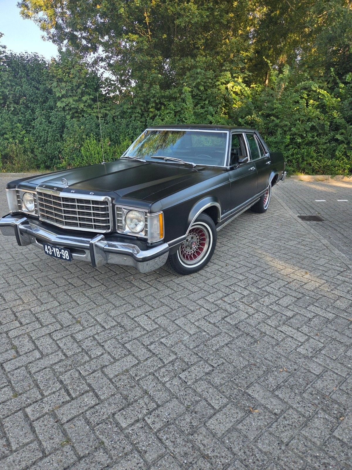 Ford Granada 4.9 USA Ghia AUT 1976 Zwart, Auto's, Oldtimers, Automaat, Achterwielaandrijving, Zwart, Leder