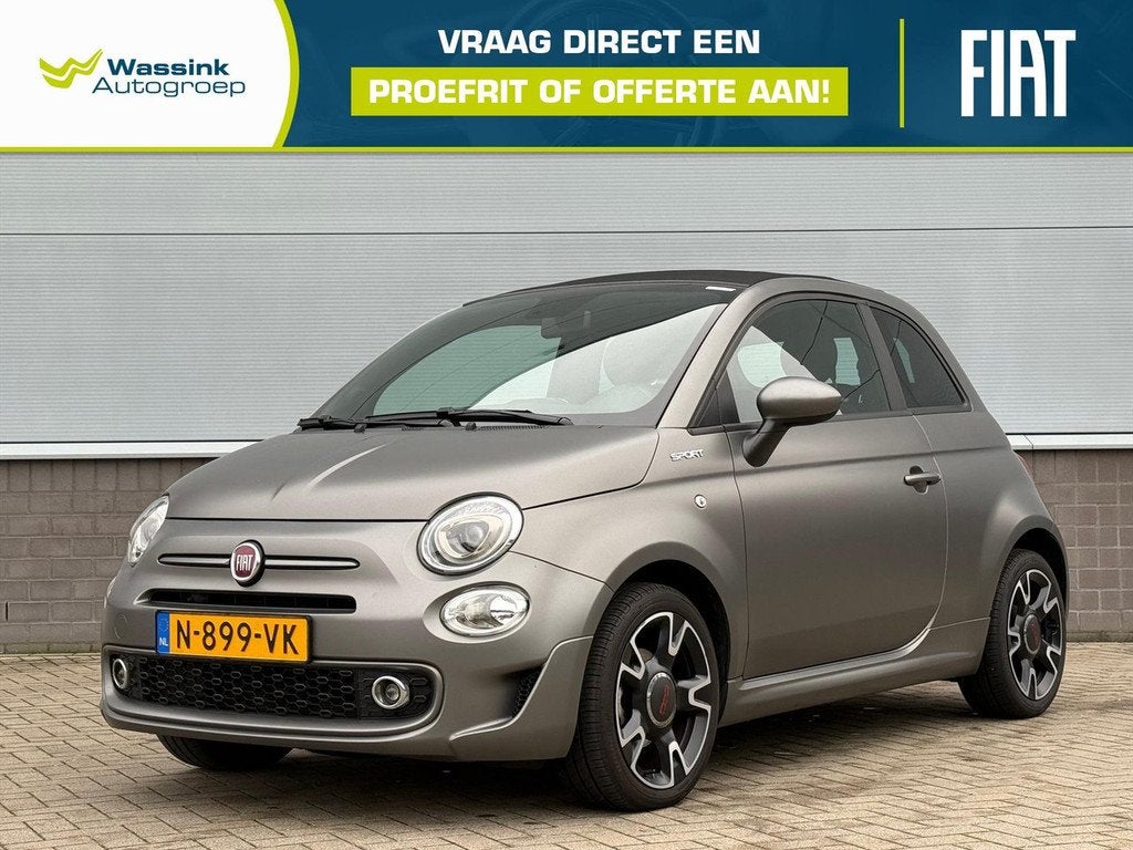 Fiat 500 70pk Hybrid Cult | Parkeersensoren | City Steering, Auto's, 4 stoelen, Origineel Nederlands, Bedrijf, Handgeschakeld