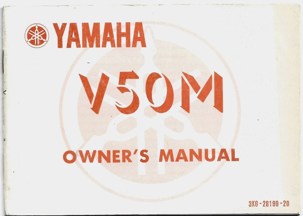 Yamaha V50 handleiding manual (7599z) bromfiets scooter, Verzenden