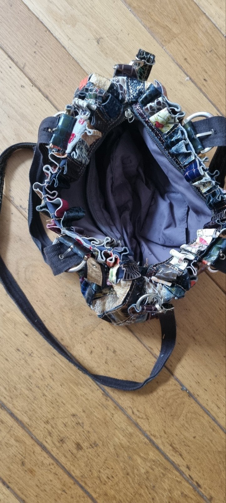 leuke tas met kleurrijke patchwork details, Ophalen of Verzenden, Zo goed als nieuw, Overige kleuren, Schoudertasje
