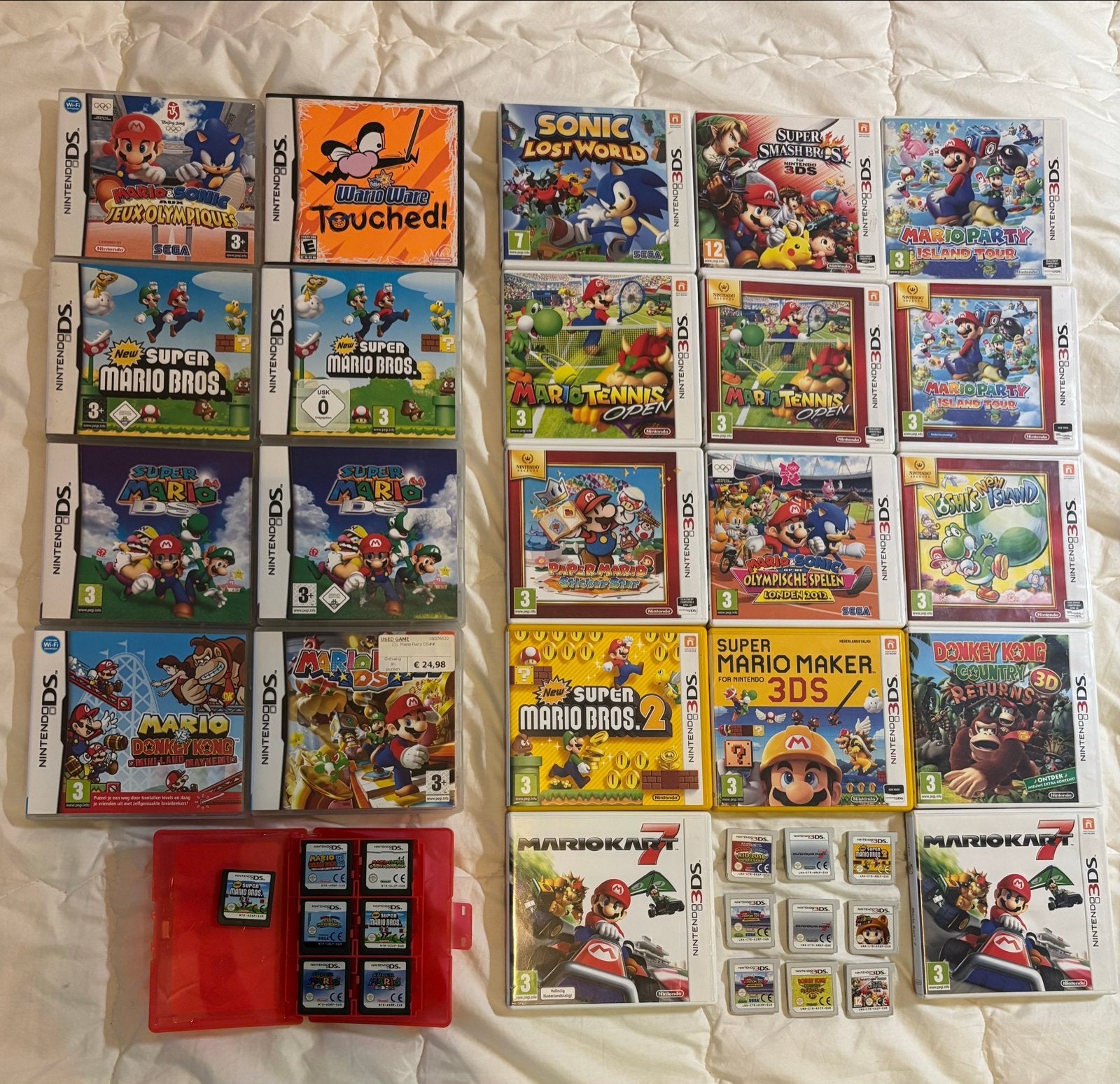 Nintendo DS & 3DS Games | Mario, Sonic, wario | Los, In Doos, Spelcomputers en Games, Games | Nintendo 2DS en 3DS, Gebruikt, Ophalen of Verzenden