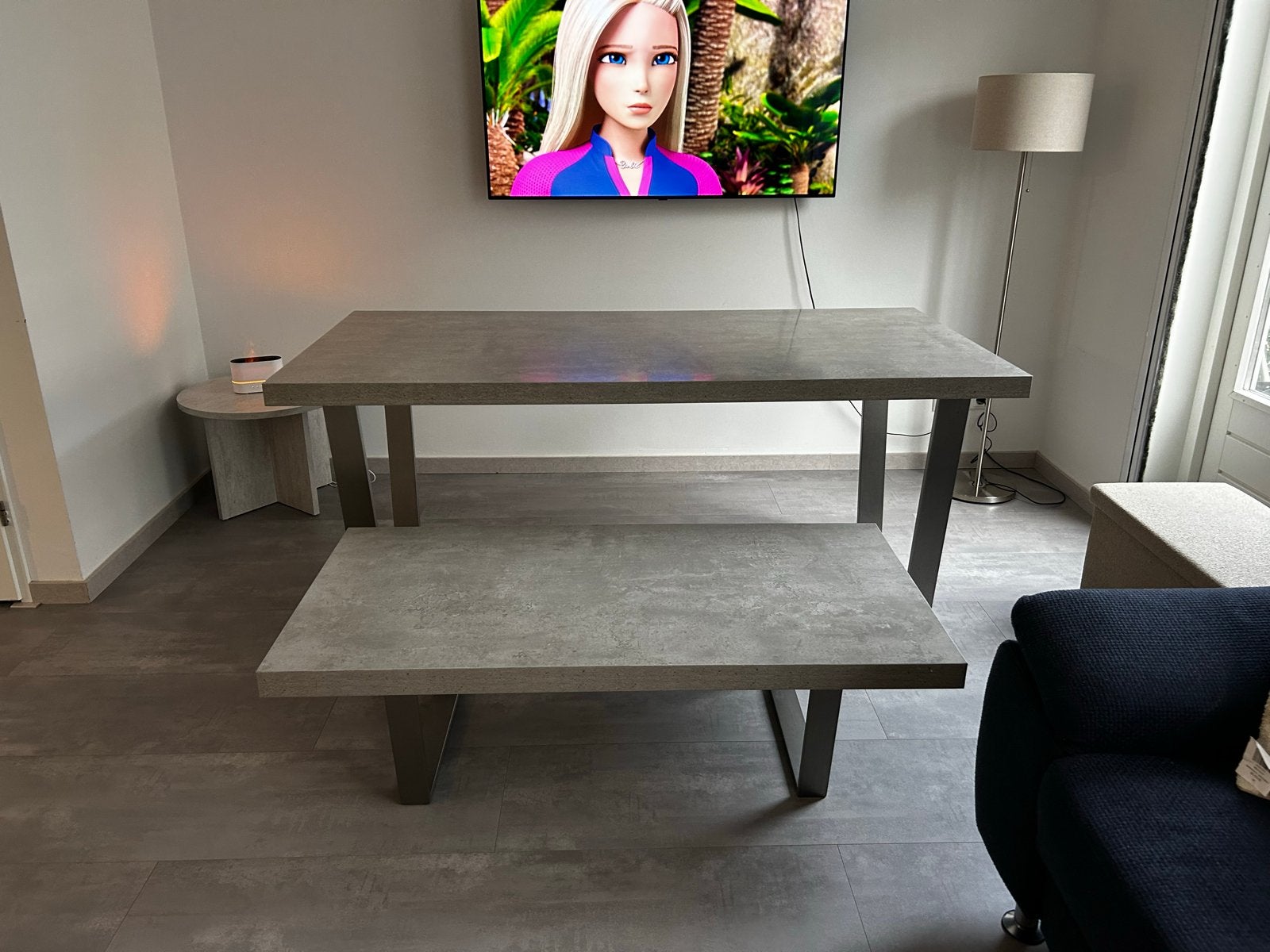 Henders & Hazel Salontafel - Modern Design met Chromen Poten, Huis en Inrichting, Tafels | Salontafels, Ophalen, 100 tot 150 cm