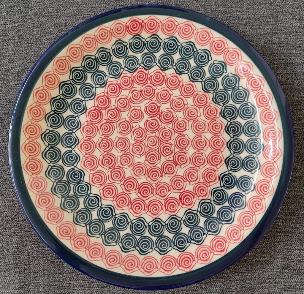 Bunzlau - Boleslawiec - Lunchbord - Ø24cm - Gebruikt, Gebruikt, Keramiek, Ophalen of Verzenden, Bord(en)