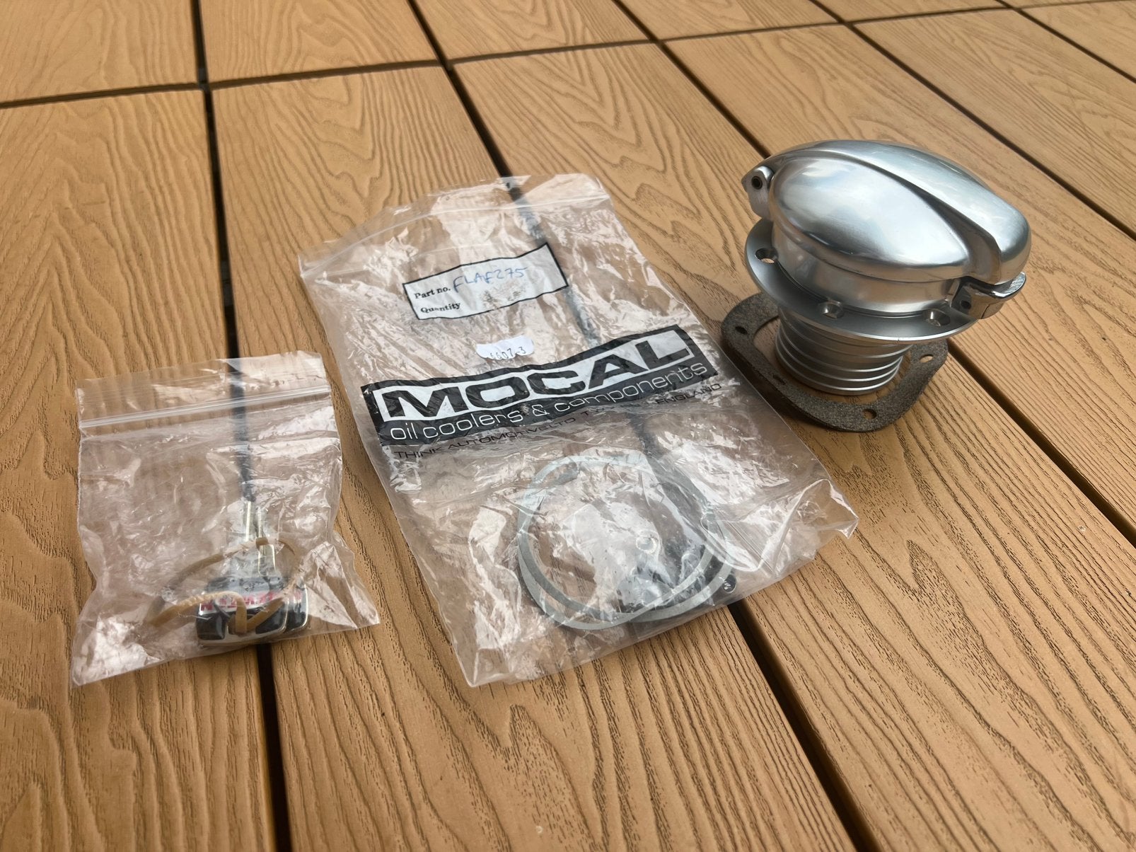 Mocal Monza-stijl aluminium tankdop  met flens FLAF275 NIEUW, Ophalen of Verzenden