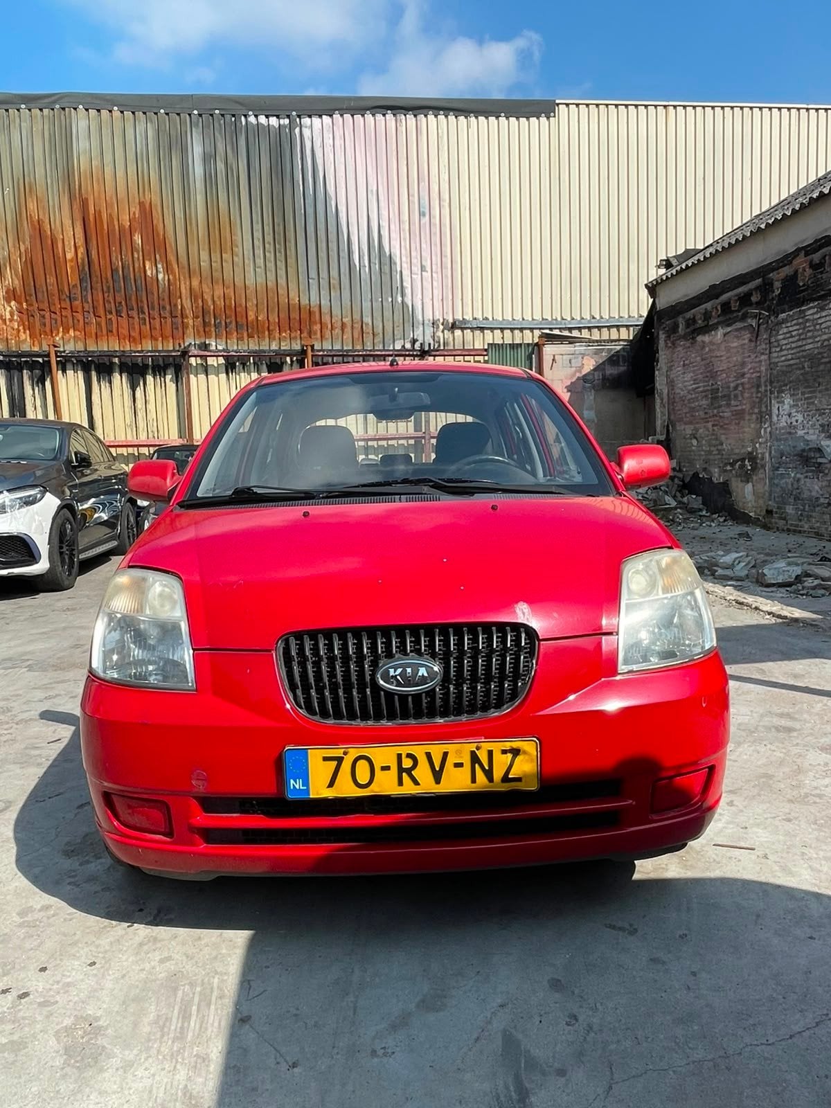 Kia Picanto 1.0 2005 Rood, Auto's, Voorwielaandrijving, Stof, 836 kg, 31 €/maand