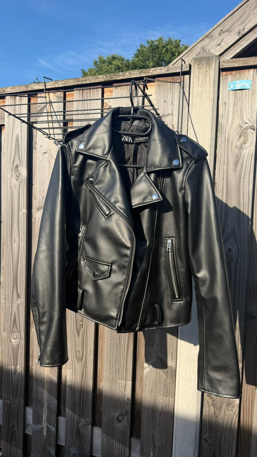 Zara zwarte bikerjack – maat M, Ophalen of Verzenden, Zo goed als nieuw, Zwart