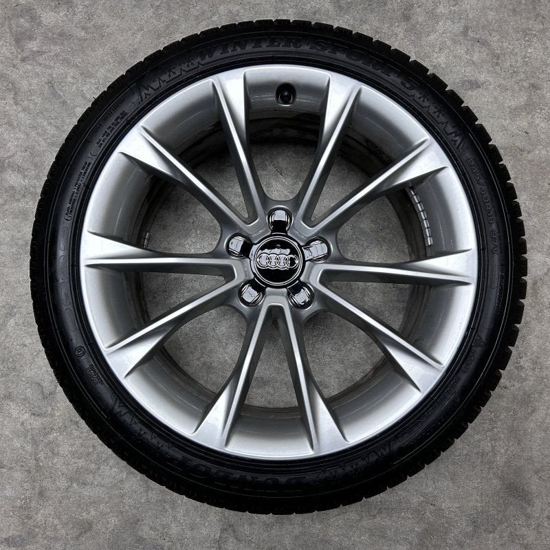 18 inch originele velgen + winterbanden Audi A5 8T0601025CA, 18 inch, -, -, Banden en Velgen