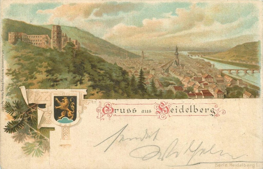 701-306-009 Heidelberg, Verzenden, Voor 1920, Duitsland
