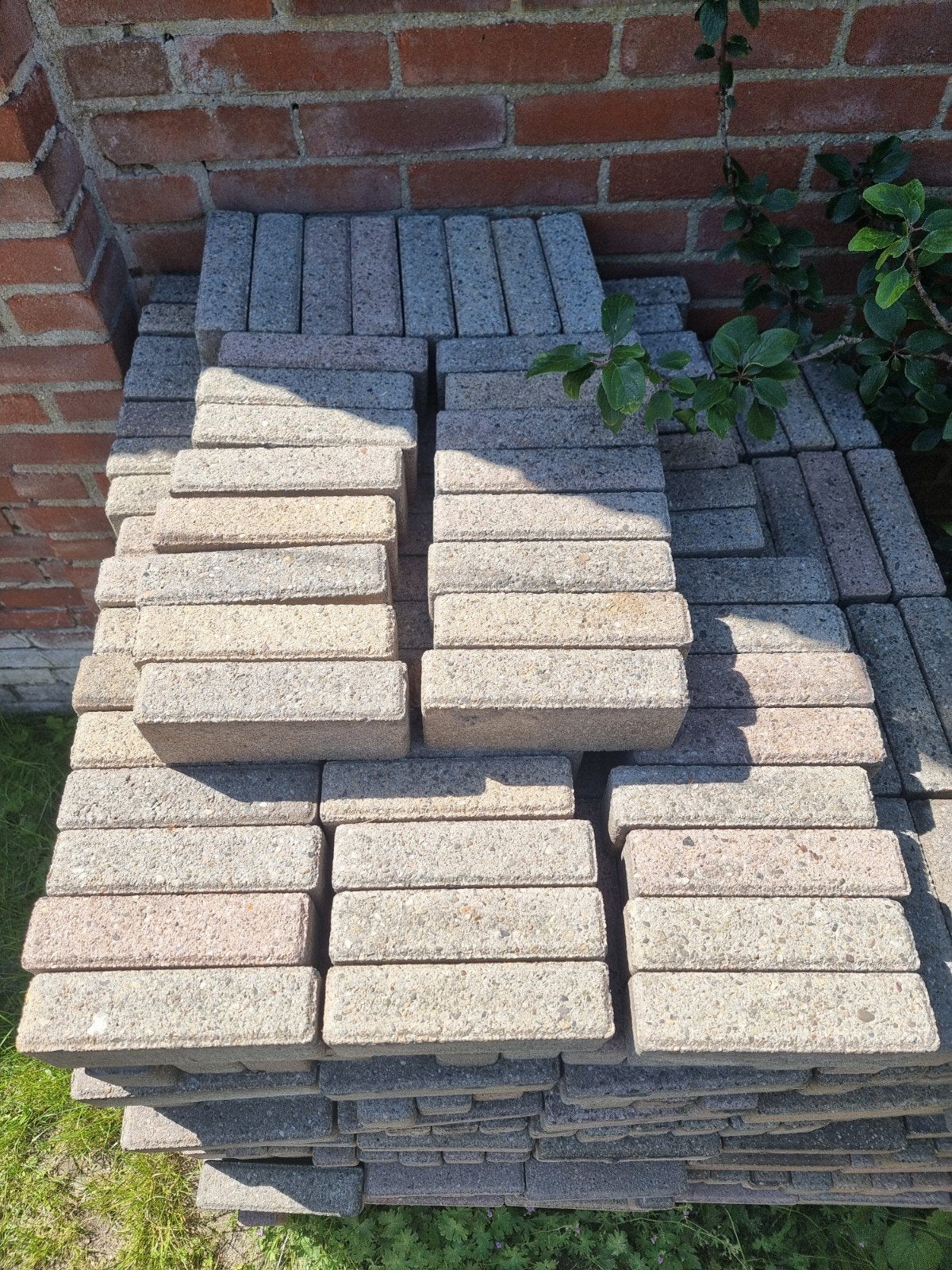 Klinkers  +/-25m2, Ophalen, Gebruikt, ., Klinkers