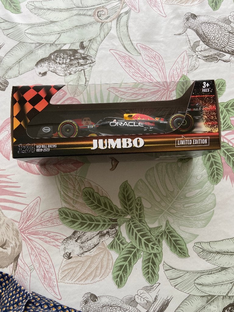 max verstappen jumbo kampioen auto, Hobby en Vrije tijd, Modelauto's | 1:24, Ophalen, Nieuw, Auto, Bburago