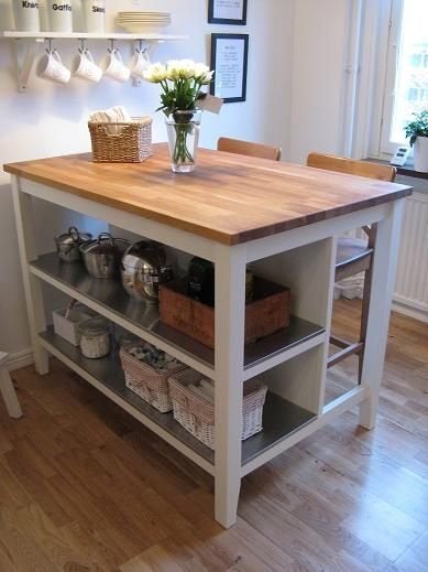 Ikea Stenstorp keukeneiland, Huis en Inrichting, Ophalen, 100 tot 150 cm, 75 cm of meer, Wit
