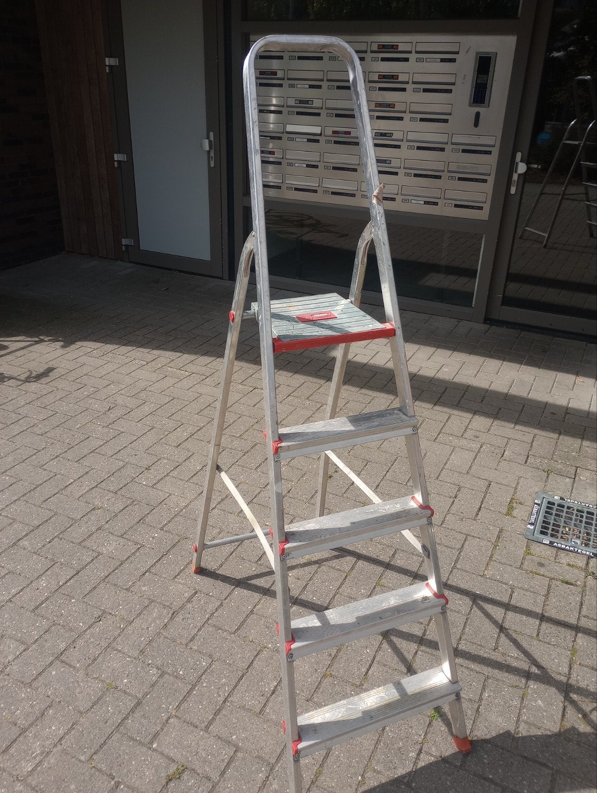 Altrex trap, 5 treden, Ophalen, Gebruikt, Trap, Opvouwbaar of Inschuifbaar