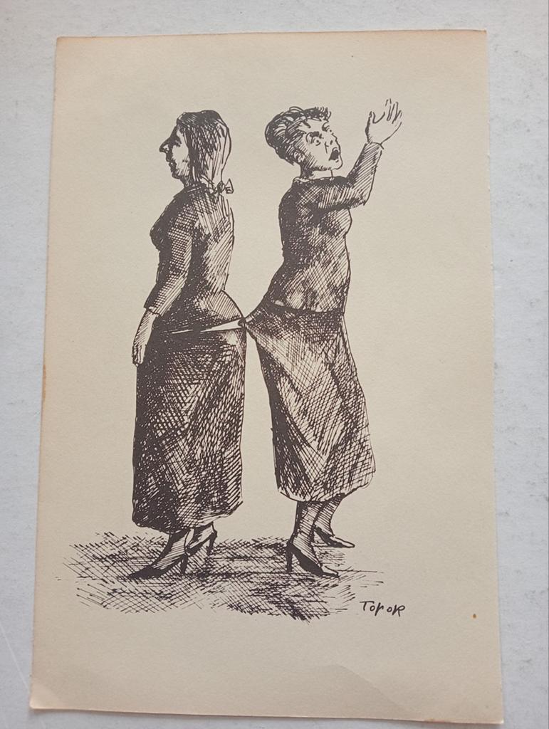 Roland Topor lithografisch boek vignet, Ophalen of Verzenden