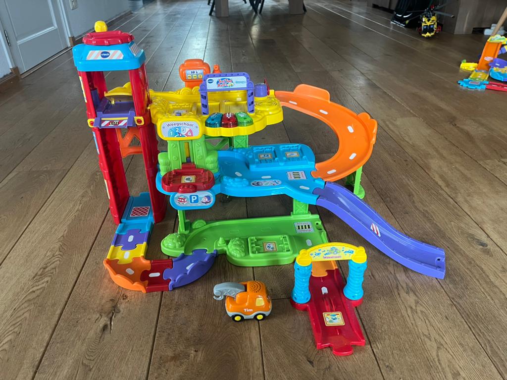 VTech Toet Toet Auto's Garage en Wegenschool Speelset, Ophalen of Verzenden, Gebruikt