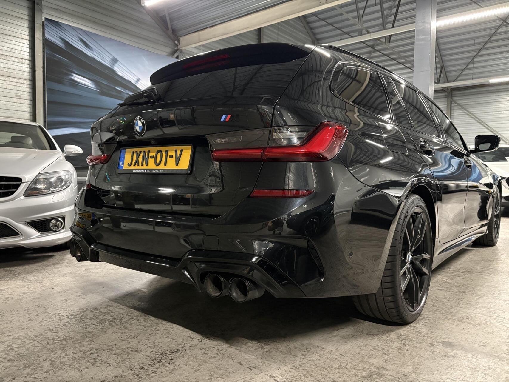 BMW 3-serie Touring M340i High Executive|Laser|HUD|M3|Trekha, Auto's, 1780 kg, Zwart, Leder, Parkeerassistent