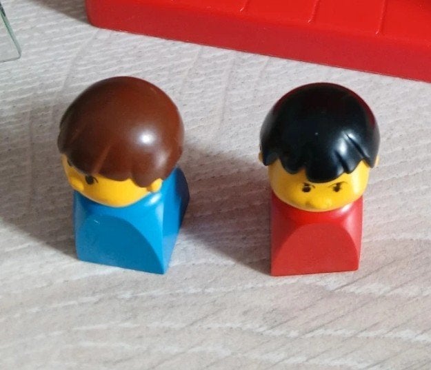 Vintage Lego vinger poppetjes uit 1981, Gebruikt, Lego, Ophalen of Verzenden, Minifiguren serie