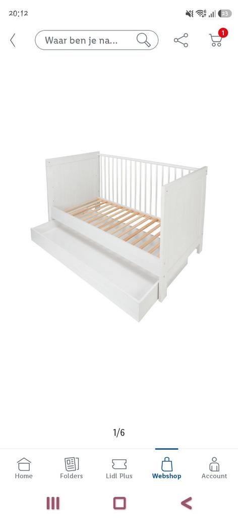 3-in-1 Baby-, Peuter- & Juniorbed met Lade en Matras, Ophalen of Verzenden, Gebruikt, Ledikant