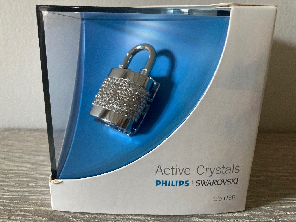 USB stick met Swarovski steentjes, Computers en Software, USB Sticks, Ophalen of Verzenden, Nieuw, Philips, 1 GB of minder