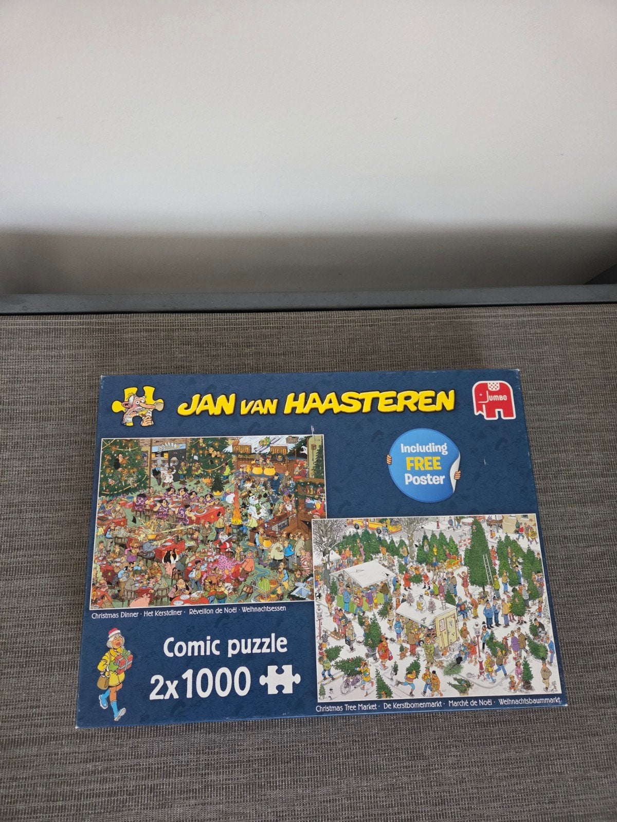 Jan van Haasteren Comic Puzzel  3 dozen (6 stuks), 2x1000 st, Hobby en Vrije tijd, Ophalen of Verzenden, 500 t/m 1500 stukjes