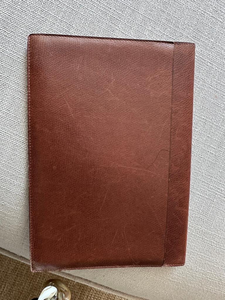 Leren map Delvaux, Diversen, Notitieboeken, Ophalen of Verzenden