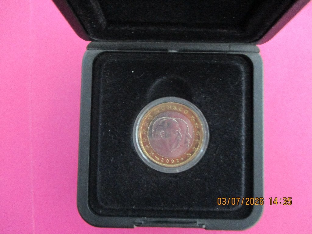 1 Euro Monaco 2002, Postzegels en Munten, Munten | Europa | Euromunten, Ophalen of Verzenden, Monaco, 1 euro, Losse munt