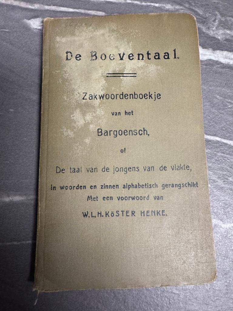 De Boeventaal, Antiek en Kunst, Antiek | Boeken en Bijbels, Ophalen of Verzenden