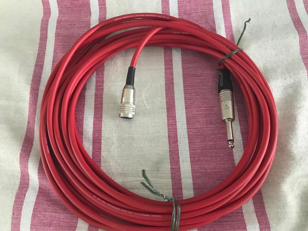 Original Prefer microfoonkabel Mk 106 OFC low noise 6,35 mtr, Ophalen of Verzenden, Apparatuur
