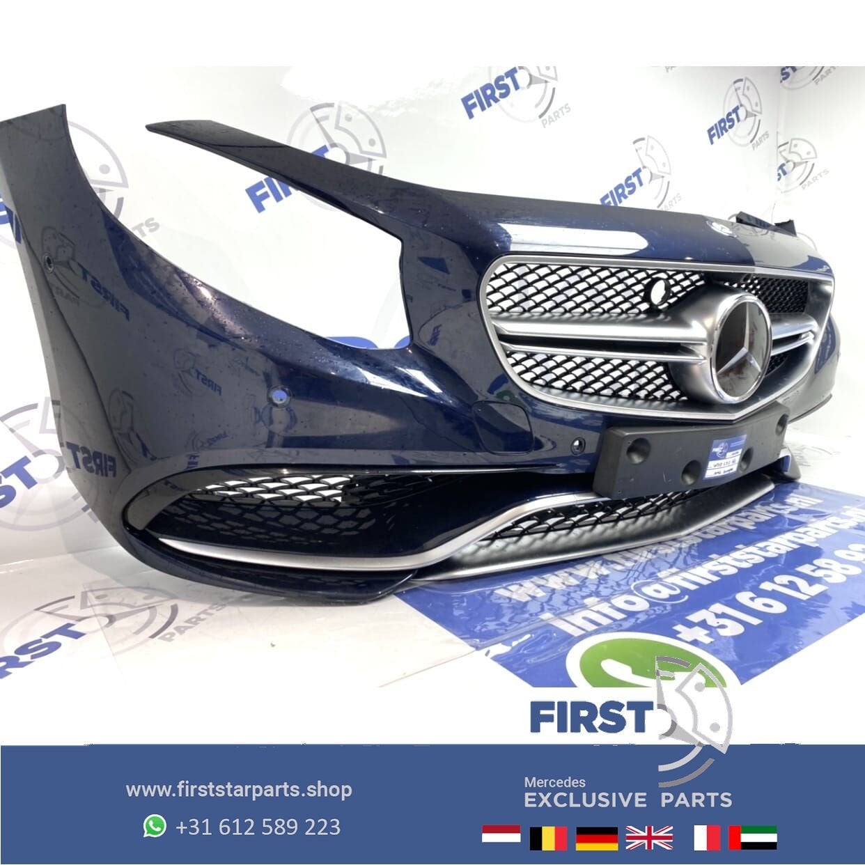 COMPLETE S63 AMG VOORBUMPER S Klasse COUPÉ CABRIO 63 BLAUW o, Auto-onderdelen, Gebruikt, -, Voor, Ophalen of Verzenden