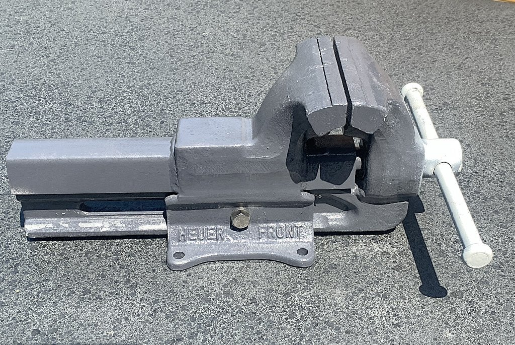 Heuer Front 135 bankschroef in prima staat., Doe-het-zelf en Verbouw, Werkbanken, Gebruikt, Bankschroef, Ophalen of Verzenden