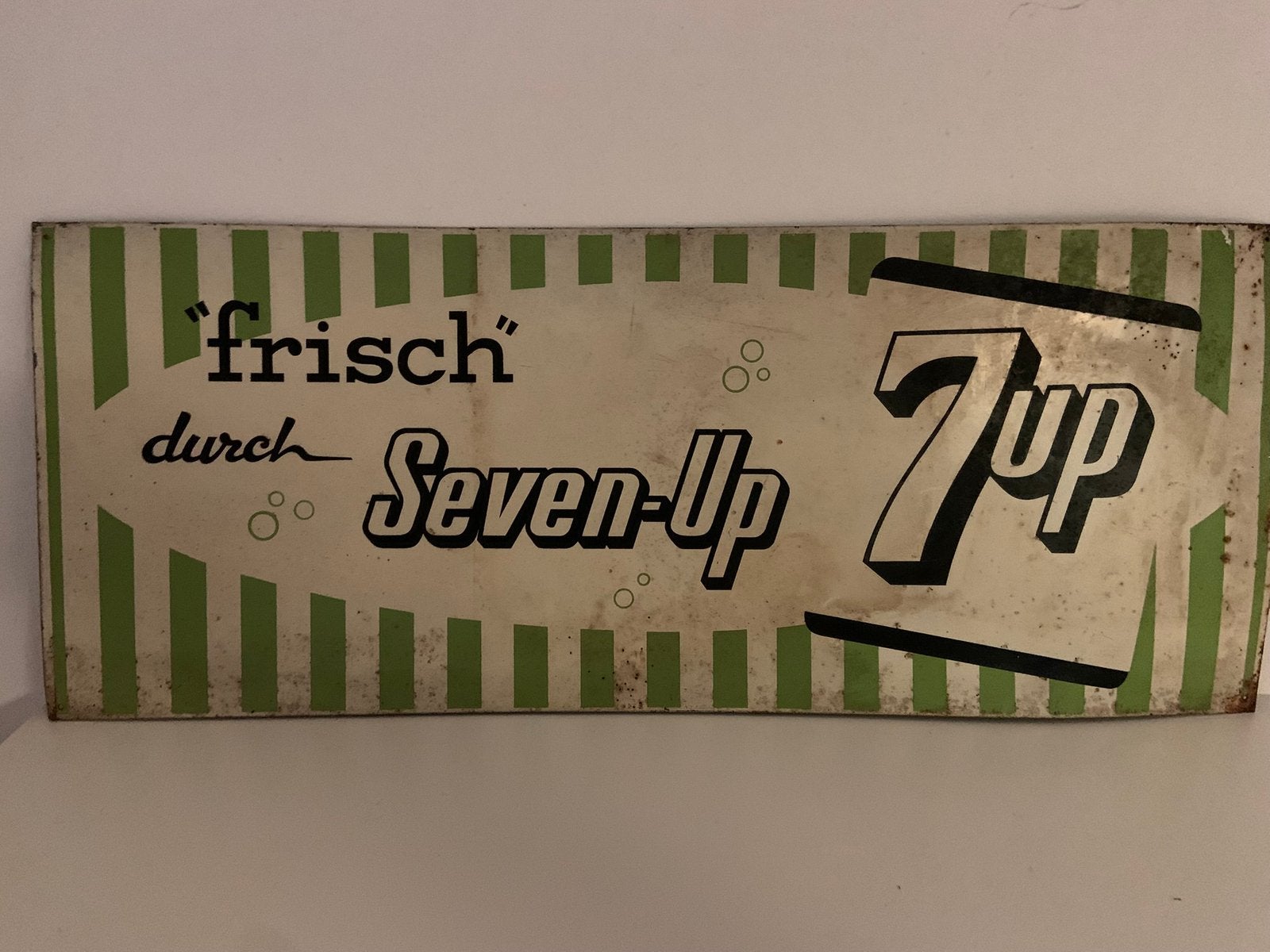 Seven up, Verzamelen, Ophalen of Verzenden, Gebruikt, Reclamebord