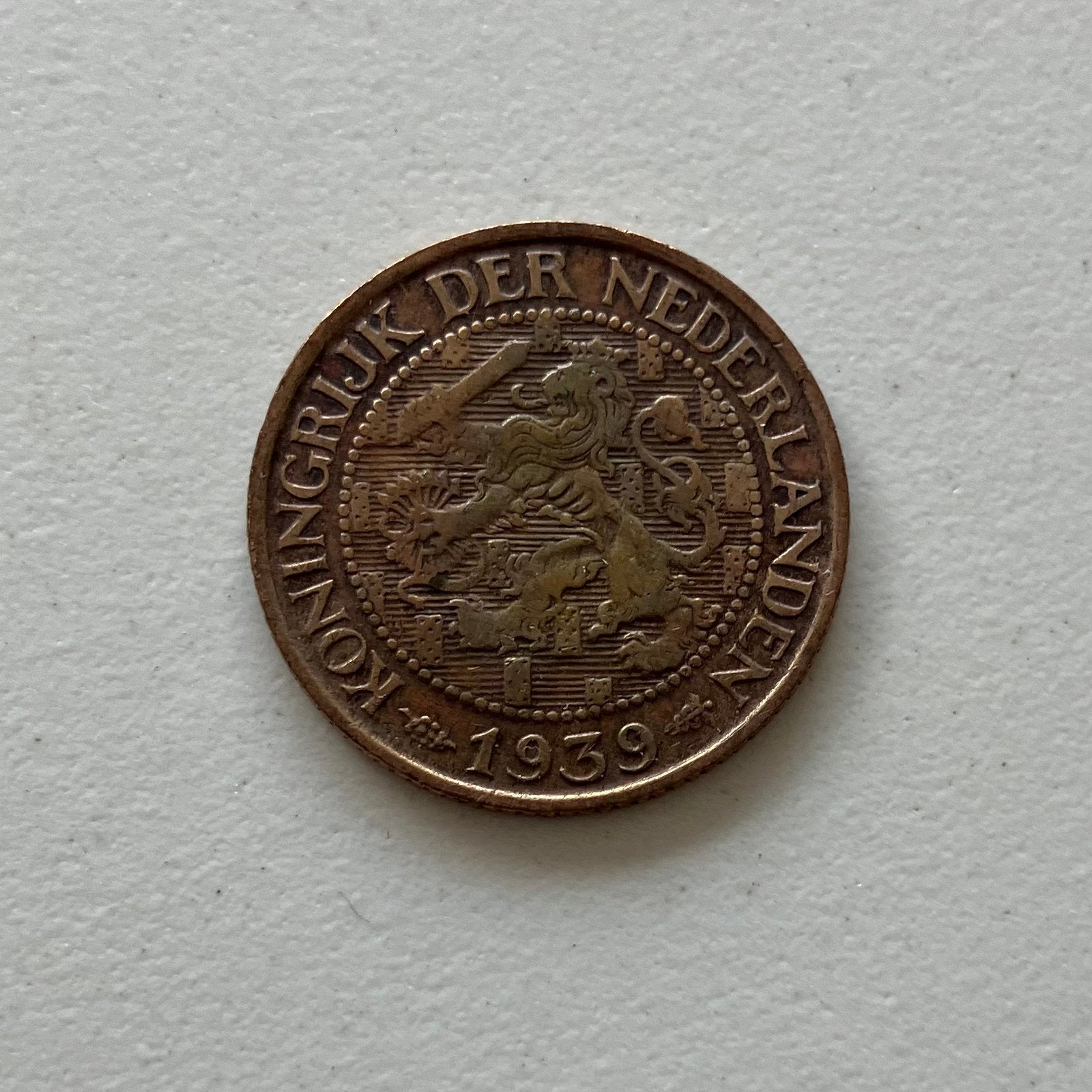 Nederland 1 cent 1939, Verzenden, Koningin Wilhelmina, 1 cent