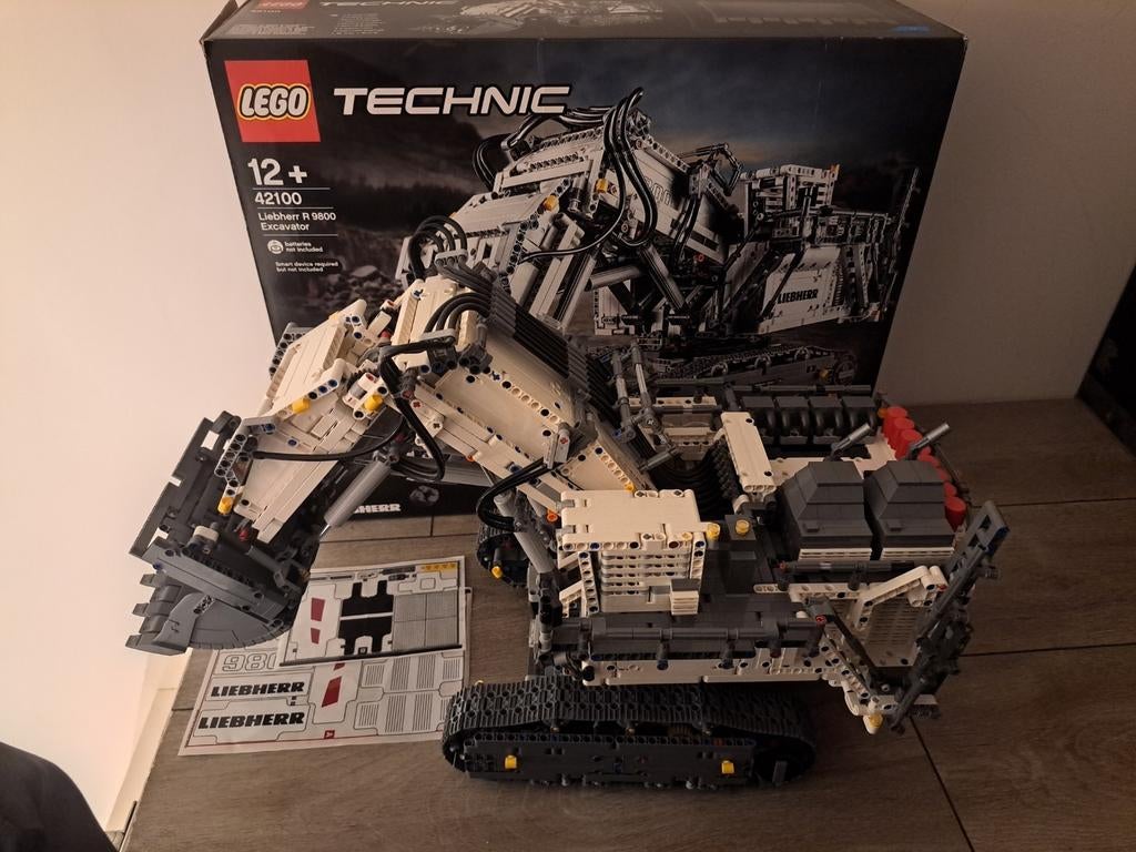 Lego Technic 42100 Liebherr R 9800 Graafmachine, Compleet, Lego, Ophalen of Verzenden, Zo goed als nieuw