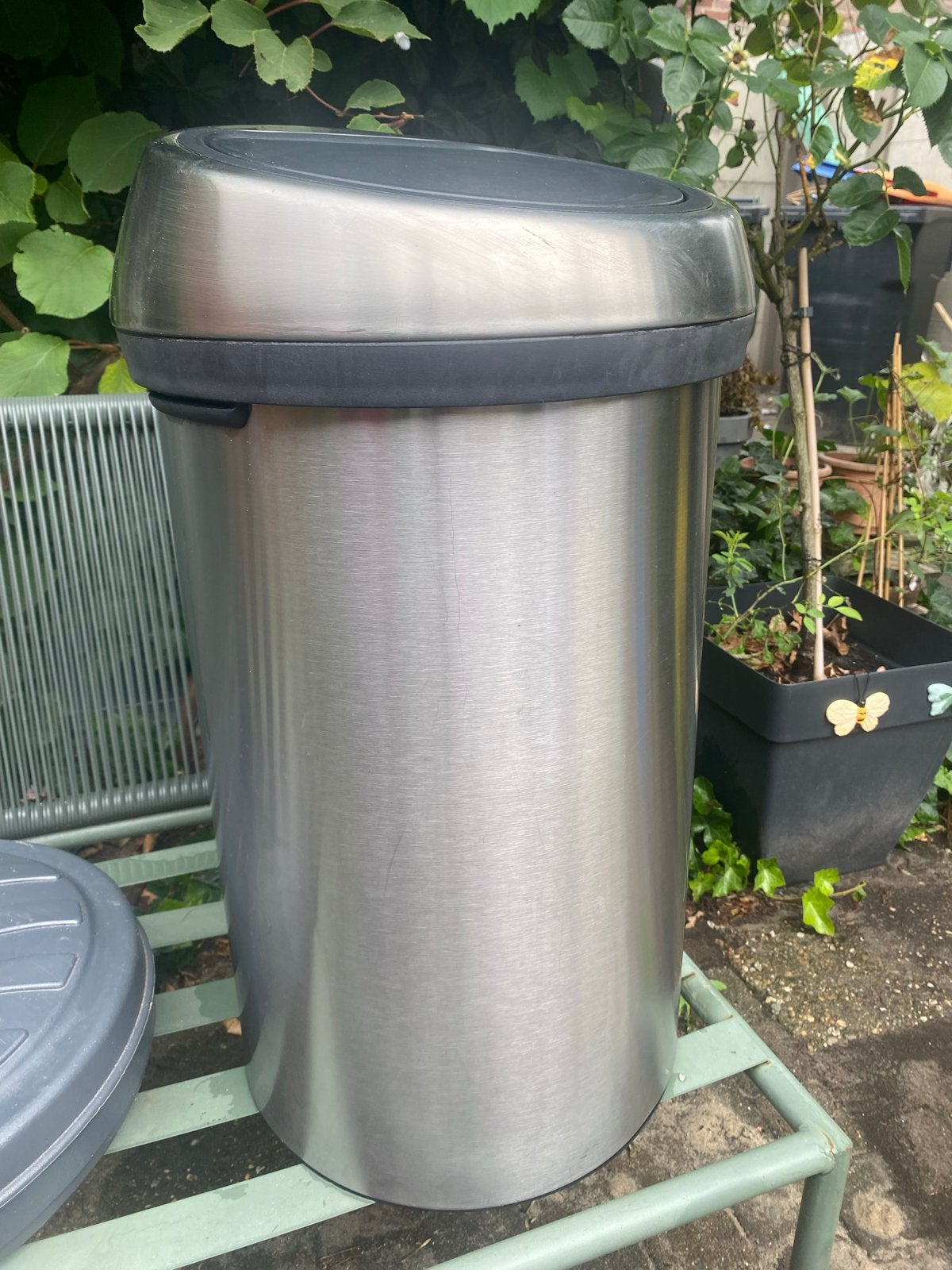 Brabantia RVS Vuilnisbak 50-60L, Huis en Inrichting, Woonaccessoires | Prullenbakken, Ophalen, Gebruikt, 40 liter of meer, Rvs