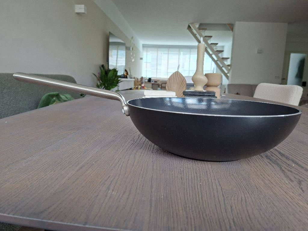 Wokpan van Greenpan, Ophalen, Zo goed als nieuw, Rvs, Keramische plaat