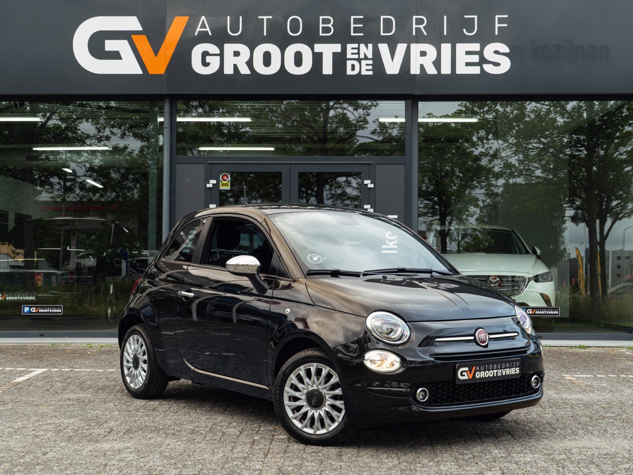 Fiat 500 1.0 Hybrid Urban|Airco|Navi|Velgen, Auto's, Voorwielaandrijving, Stof, Gebruikt, Euro 6
