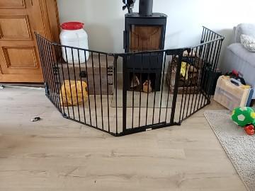Veiligheidshekje voor haard of trap, Kinderen en Baby's, Traphekjes, Gebruikt, Overige typen, Ophalen of Verzenden, 115 cm of meer