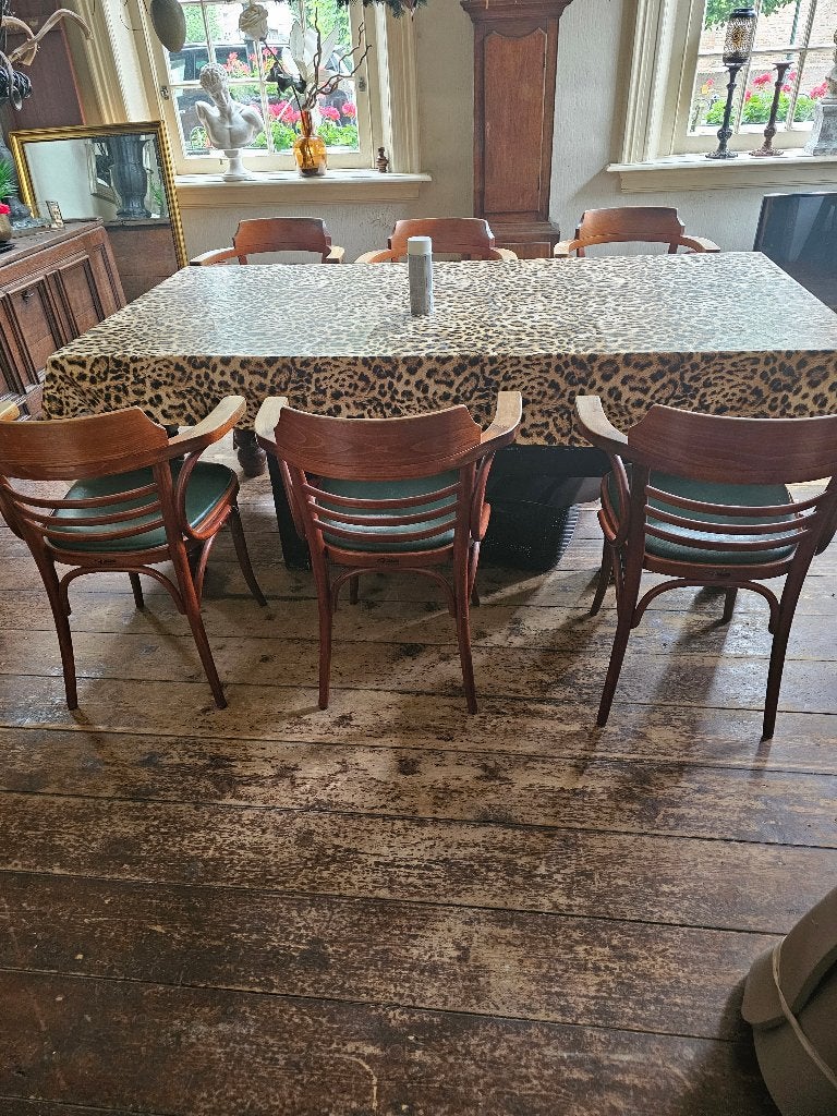 6 stuks zeer stevige thonet cafe stoelen, Huis en Inrichting, Stoelen, Gebruikt, Vijf, Zes of meer stoelen, Hout, Bruin, Ophalen