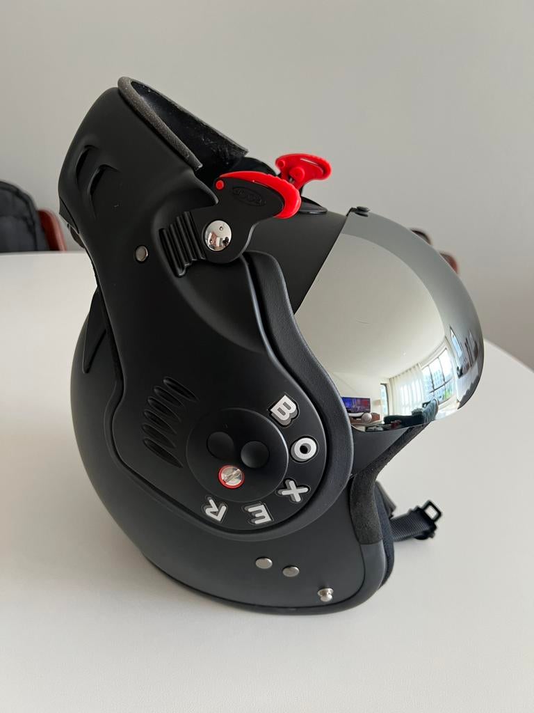 Roof Boxer V8 - 58/M - helder en zilver vizier, M, Systeemhelm, Nieuw zonder kaartje, Ophalen