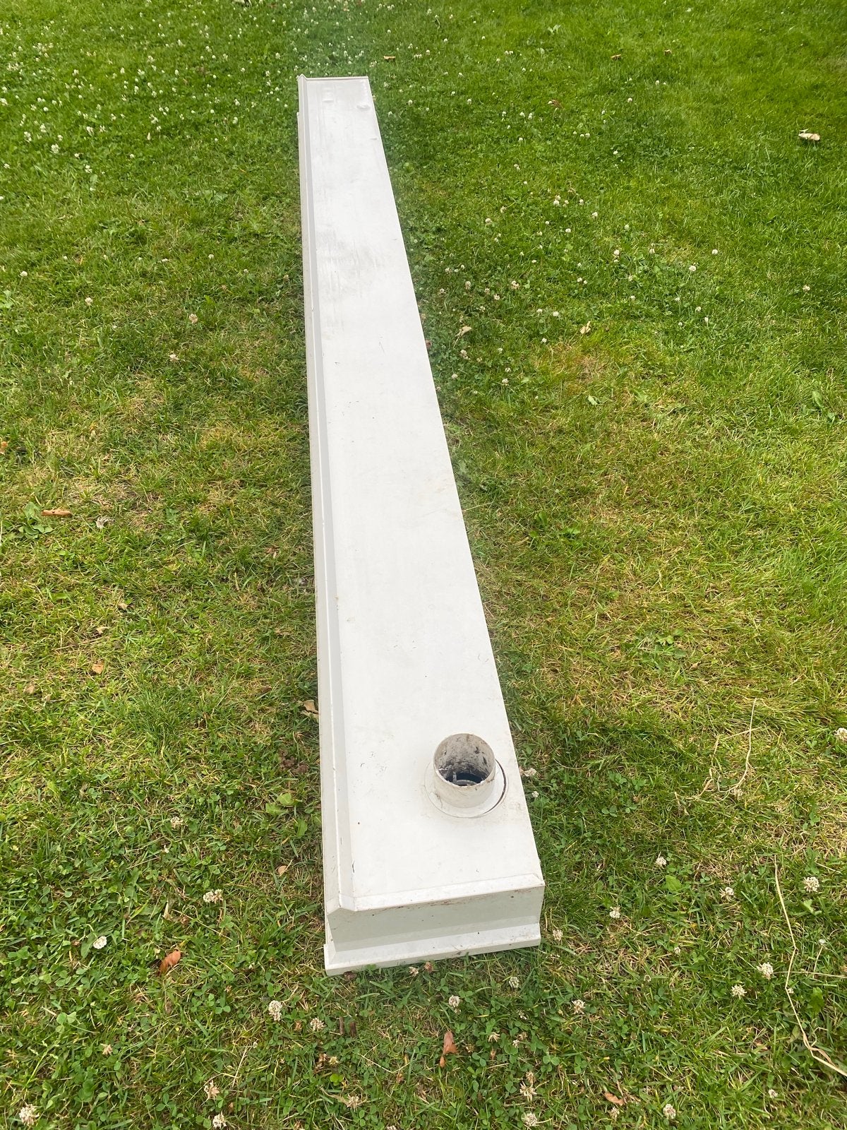Kunststof dakgoot 3 x 26,5 cm, Doe-het-zelf en Verbouw, Buizen en Afvoer, Ophalen, Gebruikt, Pvc, 2 tot 4 meter