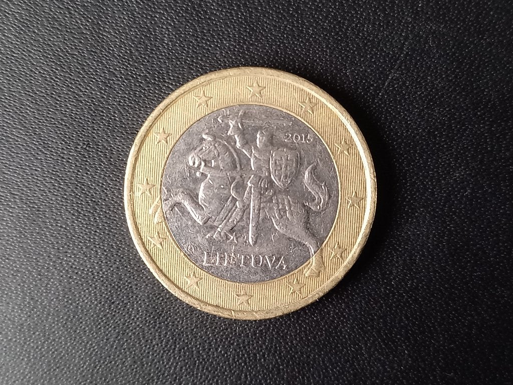 026: 1 Euromunt in nieuwstaat Litouwen 2015, Verzenden, Overige landen, 2 euro, Losse munt