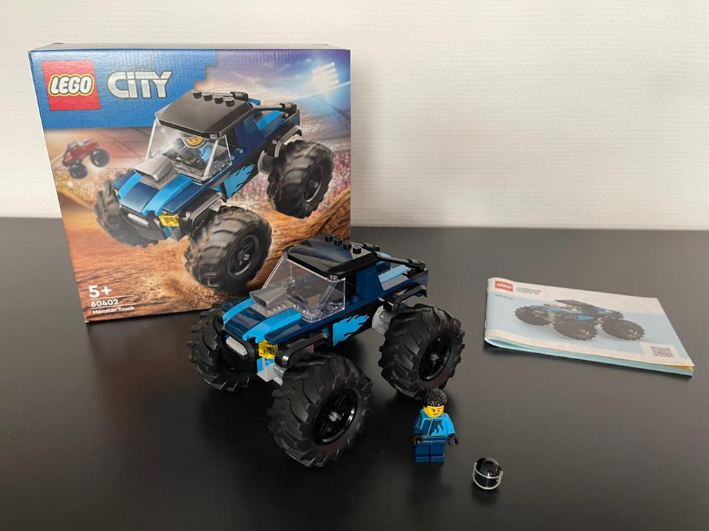 Lego City 60402 Blauwe monstertruck, Compleet, City, Lego, Ophalen of Verzenden